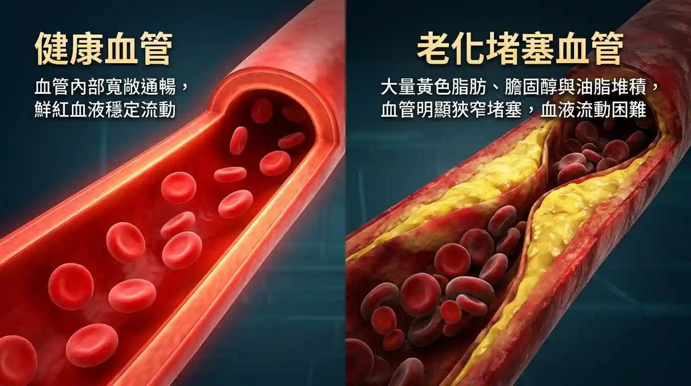健康微循環 vs 堵塞微循環